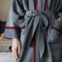 Mete Hand Loomed Cotton Dressing Gown, thumbnail 4 of 5
