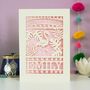 Completely Fabulous Flamingo Papercut Card, thumbnail 4 of 7