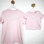 Polka Dot Personalised Matching Mum And Daughter T Shirt Set, thumbnail 5 of 6