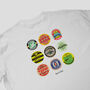 Watford Football Beer Mats Oversized T Shirt, thumbnail 3 of 8