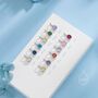 Sterling Silver Solid Sterling Silver Family Birthstone Necklace, thumbnail 6 of 12