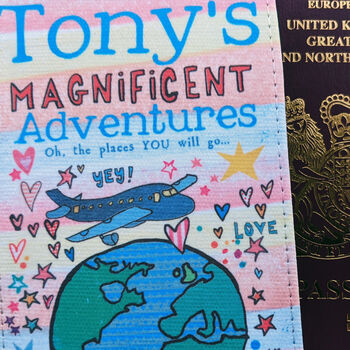 Personalised Travelling The World Passport Holder, 5 of 12