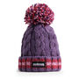 Berries Cable Reflective Super Bobble Hat, thumbnail 3 of 5