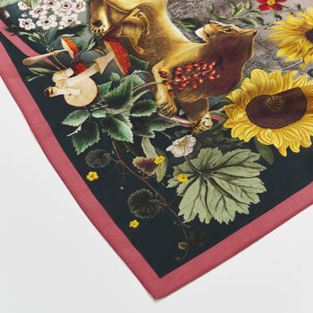 Circe Narrative Silk Blend Square Scarf, 4 of 4