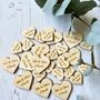 Personalised Wooden Heart Table Decoration Confetti Mix, thumbnail 5 of 5