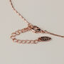 Rose Gold Butterfly Pendant Necklace, thumbnail 2 of 3