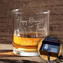 Personalised Holiday Retirement Whiskey Glass, thumbnail 1 of 8
