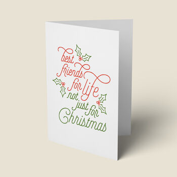 'Best Friends For Life' Christmas Card, 2 of 5