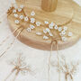 Beaded Gypsophila Bridal Hair Pins, thumbnail 4 of 5