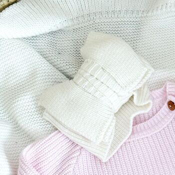 Valentines Heart Embroidered Personalised New Baby Cardigan, 11 of 12