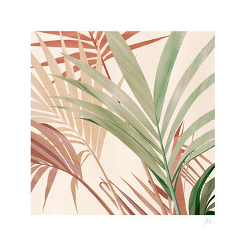 Tropical Palm Leaf Art Print, 3 of 7