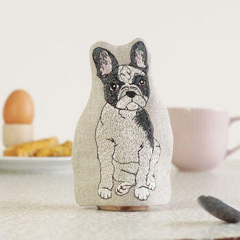 Embroidered Dog Egg Cosy, 4 of 8