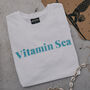 'Vitamin Sea' Slogan T Shirt In Yellow, thumbnail 3 of 7
