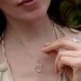 Sterling Silver Butterfly Ring Necklace, thumbnail 3 of 8