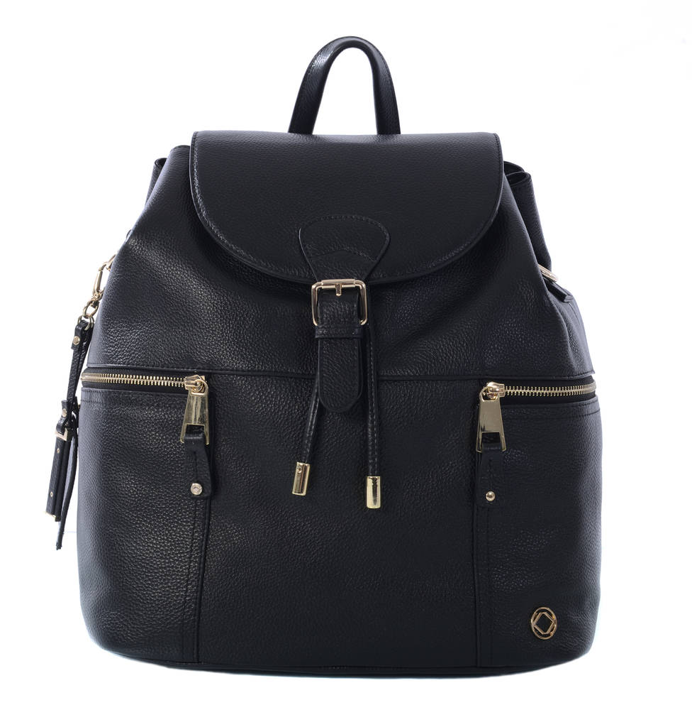 personalised thor leather baby changing backpack by kerikit