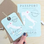 Passport Map Wedding Invitation, thumbnail 3 of 3
