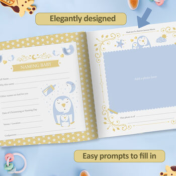 Personalised Baby Record Book, 8 of 12