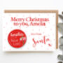 Personalised Nice List Christmas Badge With Card, thumbnail 2 of 7