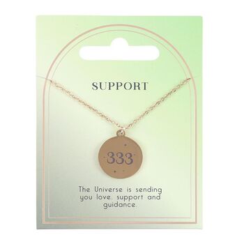 333 Angel Number Support Necklace, 2 of 4