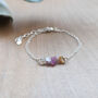 Sterling Silver Natural Sapphire Bracelet, thumbnail 6 of 9