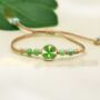 Lucky Four Leaf Clover Bracelet Gift, thumbnail 3 of 4