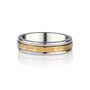 Karma Fortune Mixed Metal Unisex Spinning Ring, thumbnail 2 of 8