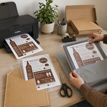 Personalised Big Ben 50th Birthday Gift Print Of 1976, 2 of 8