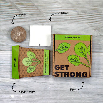 Get Strong Spinach Grow Pot Kit, 2 of 9