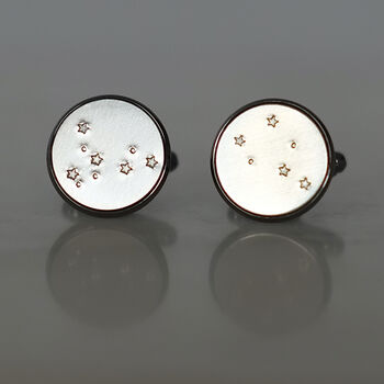 Hand Made Silver Constellation Cufflinks, 4 of 10
