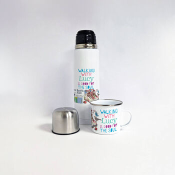 Personalised Walkers Flask And Mug Set, 2 of 2