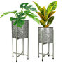 Two Contemporary Free Standing Planter Set, thumbnail 2 of 8