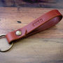 Personalised Italian Leather Keyring, thumbnail 4 of 5