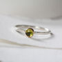 Natural Peridot Gemstone Ring, thumbnail 3 of 4