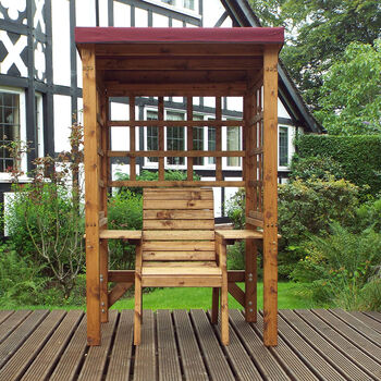 Wentworth One Seater Arbour Includes Cushions UK Made, 5 of 8