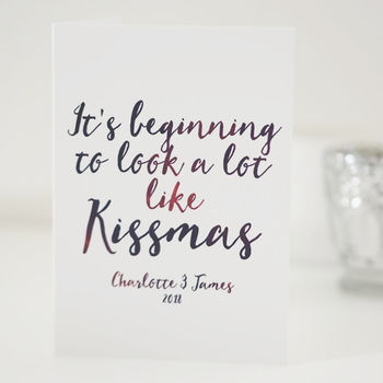 Beginning To Look A Lot Like Kissmas, Christmas Card, 3 of 4