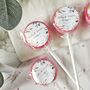 Muted Watercolour Wedding Favour Lollipops, thumbnail 2 of 4