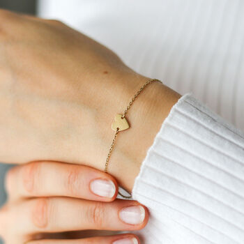 18th Birthday Gift For Her, Minimalist Heart Bracelet, 2 of 7