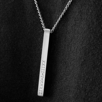 Personalised Custom Bar Necklace, 10 of 12