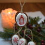 Set Of Four Christmas Handmade Tree's Decorations, thumbnail 9 of 12