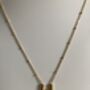 18k Gold Plated H Initial Pendant Necklace, thumbnail 3 of 4