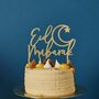 Eid Mubarak Gold Mirror Acrylic Cake Topper, thumbnail 2 of 3