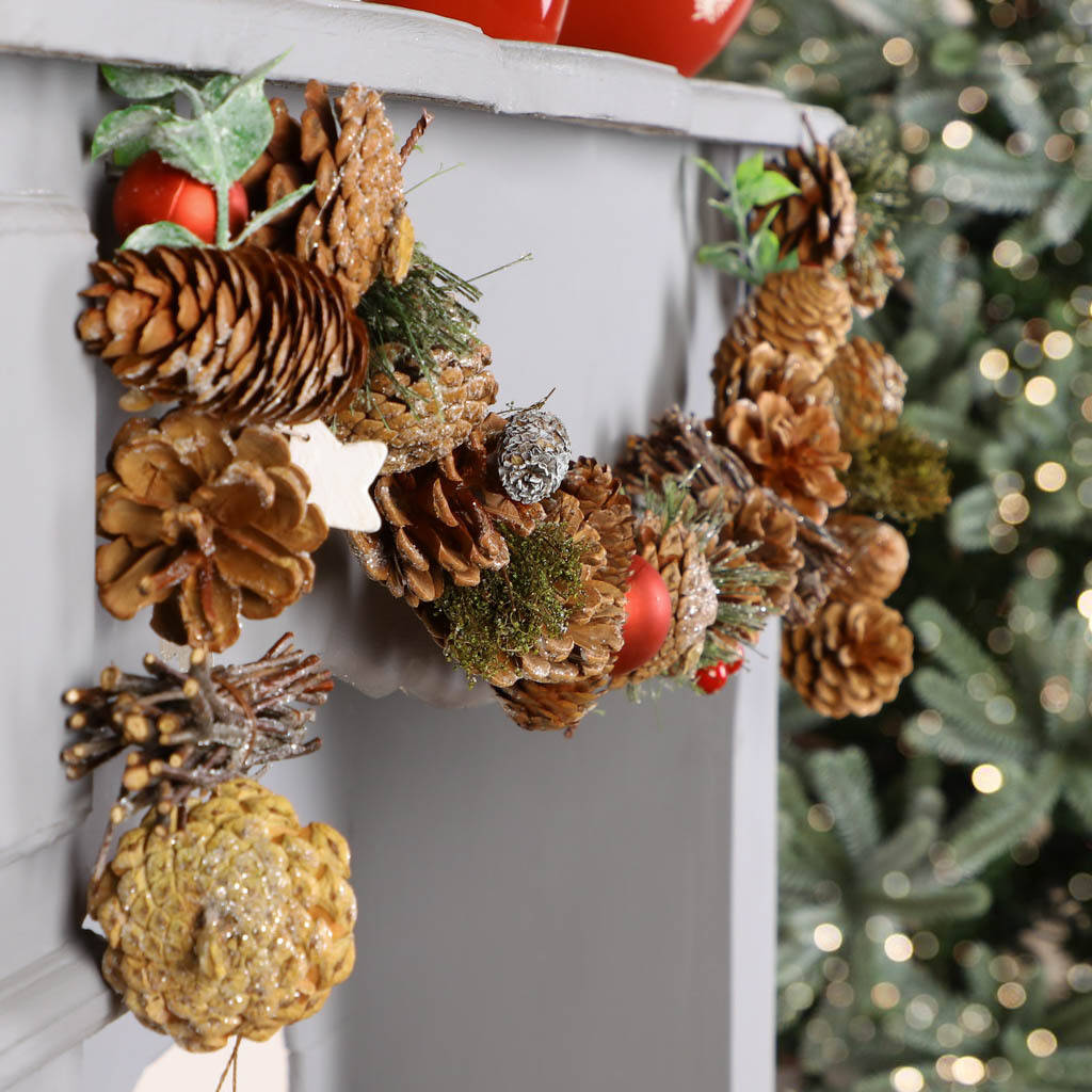 Stargazer Festive Pinecone Christmas Garland By Dibor