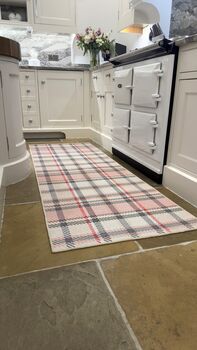 Hug Rug Eco Washable Isla Plaid Pink, 2 of 5