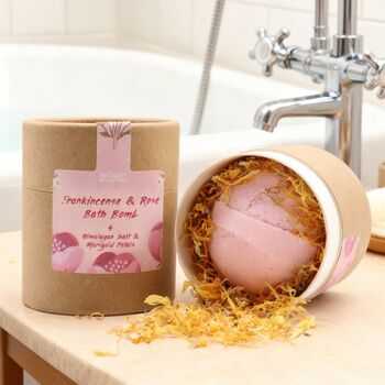 Personalised Highball Glass Pink Pamper Gift Box Hamper, 8 of 8