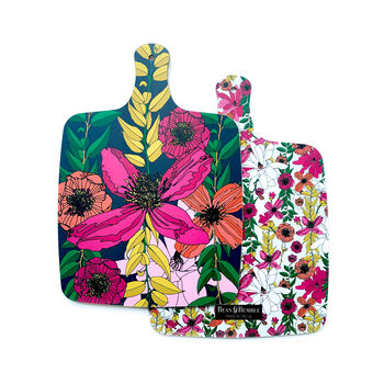 Heat Resistant Large Chopping Board Floral Blooms, 7 of 9