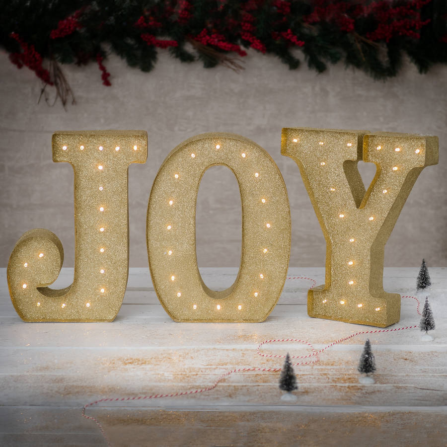 LED Light Up Letters By The Letteroom | notonthehighstreet.com