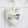 Personalised Couples Initials Hanging Heart Gift, thumbnail 5 of 12