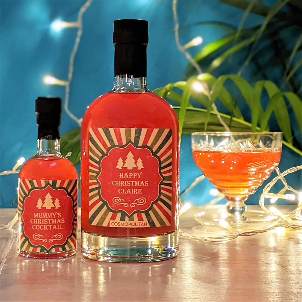 Personalised Christmas Cosmopolitan Cocktail With Music, 1 of 3