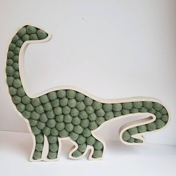 Dinosaur Plywood And Wool Decoration, 2 of 3
