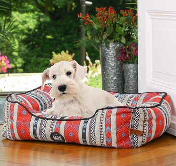 Aztec Bolstered Dog Sofa Bed, 3 of 7
